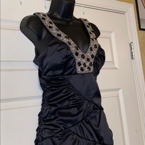 City Triangles Beaded Cocktail Dress